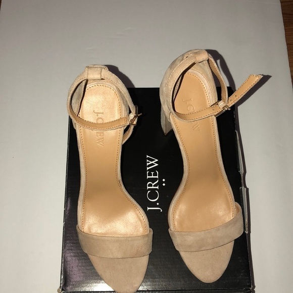 J. Crew Chunky Heel Ankle Strap Sandals Size 9 1/2 - Picture 2 of 6